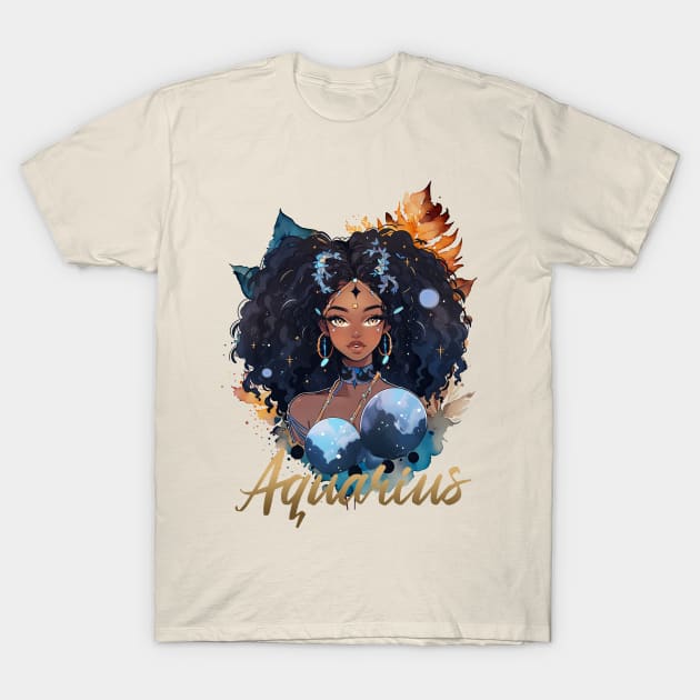 Zodiac - Aquarius T-Shirt by T-shirt Factory